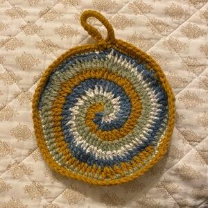 Handmade Spiral Crochet Trivet